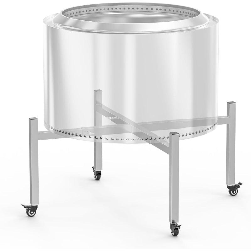 Adjustable Fire Pit Stand with Wheels 15‑27 Inch