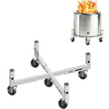 16–23" Adjustable Fire Pit Stand with Locking Wheels
