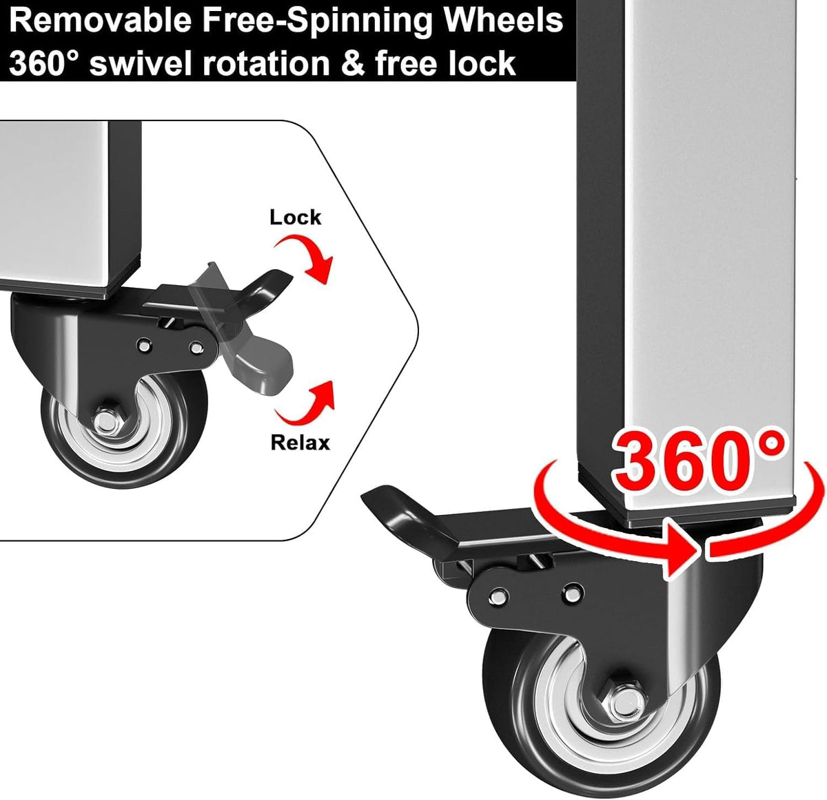 Adjustable Fire Pit Stand with Wheels 15‑27 Inch