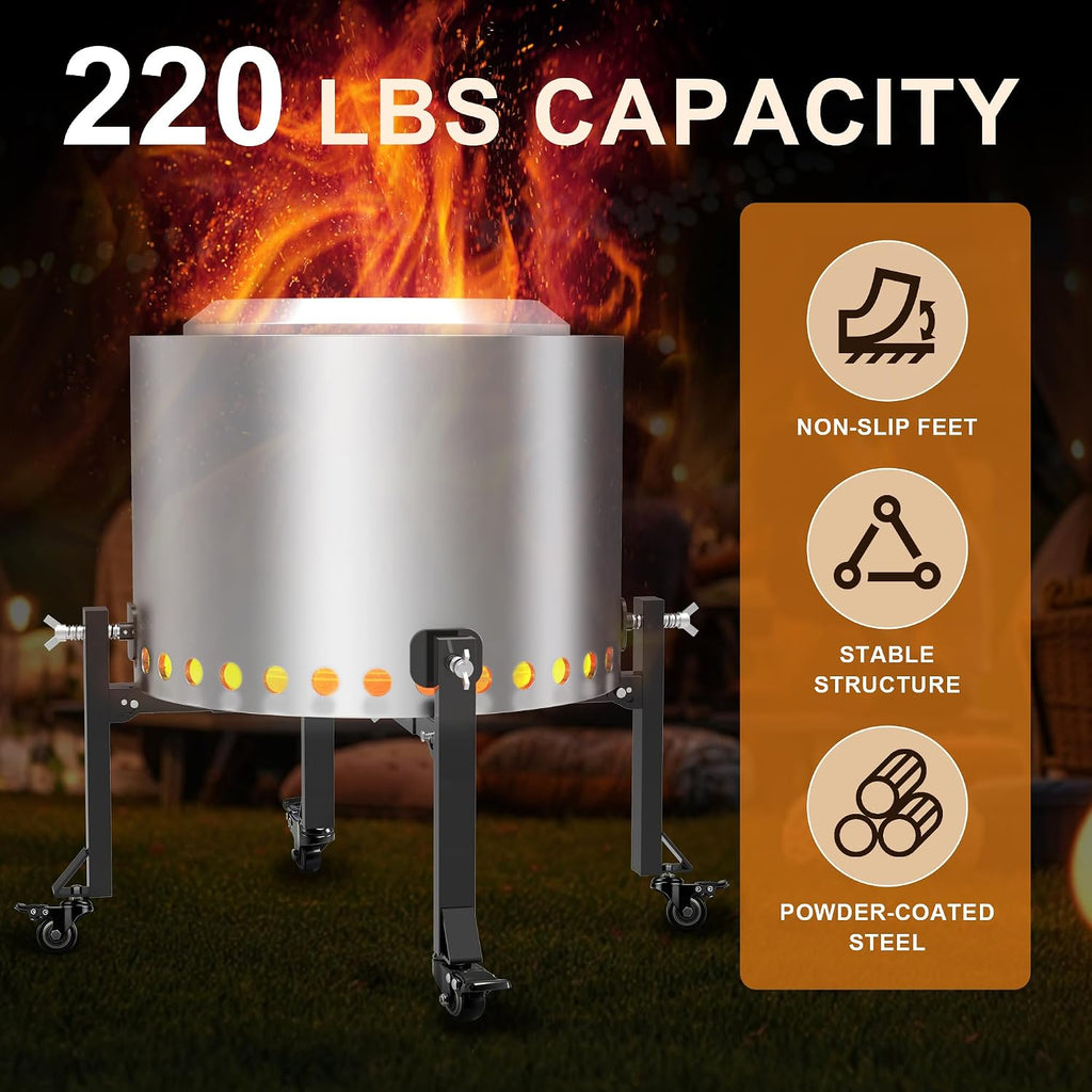 Foldable Fire Pit Stand 18‑25 Inch