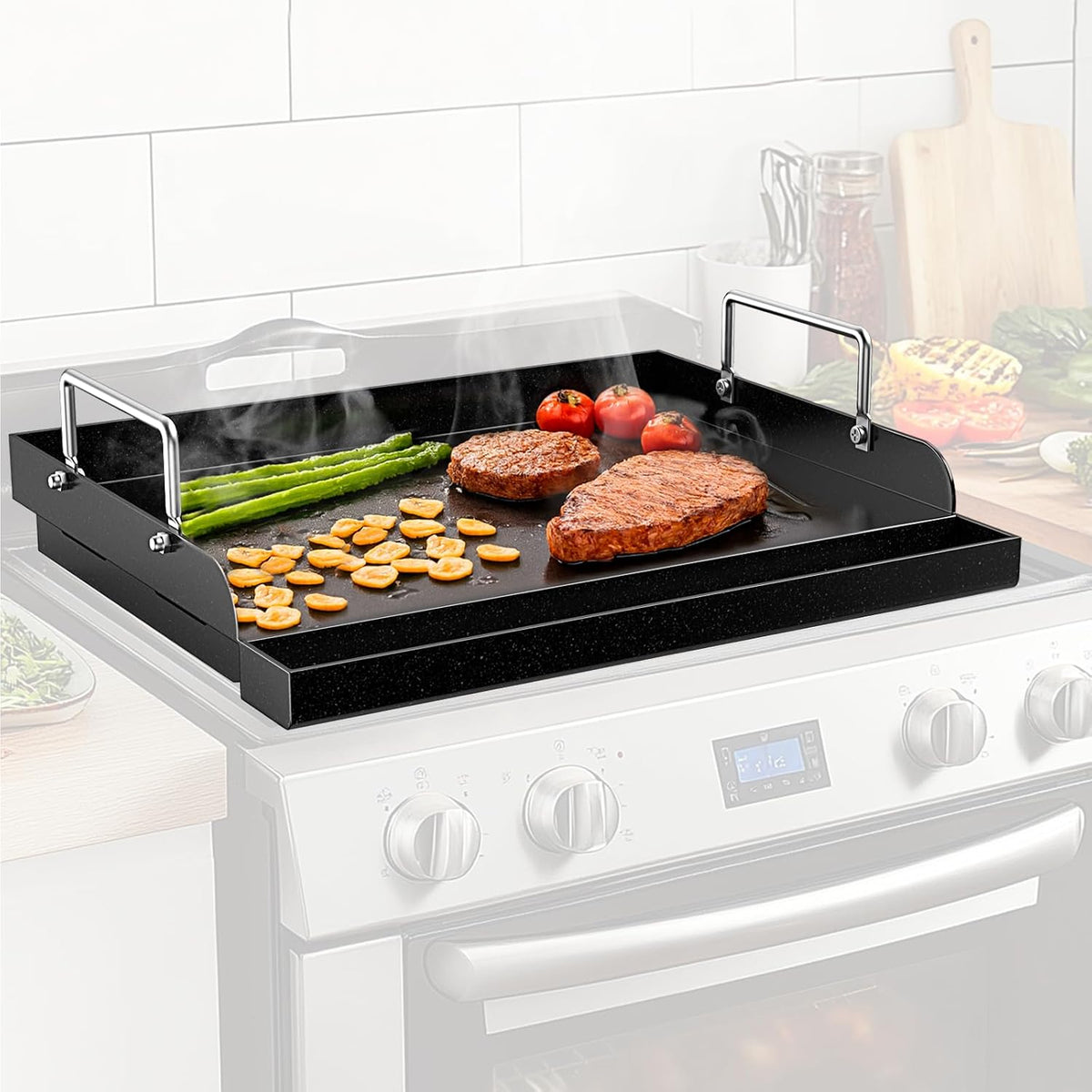 17 x 13 Inch Cast Iron NanoCeramic Griddle