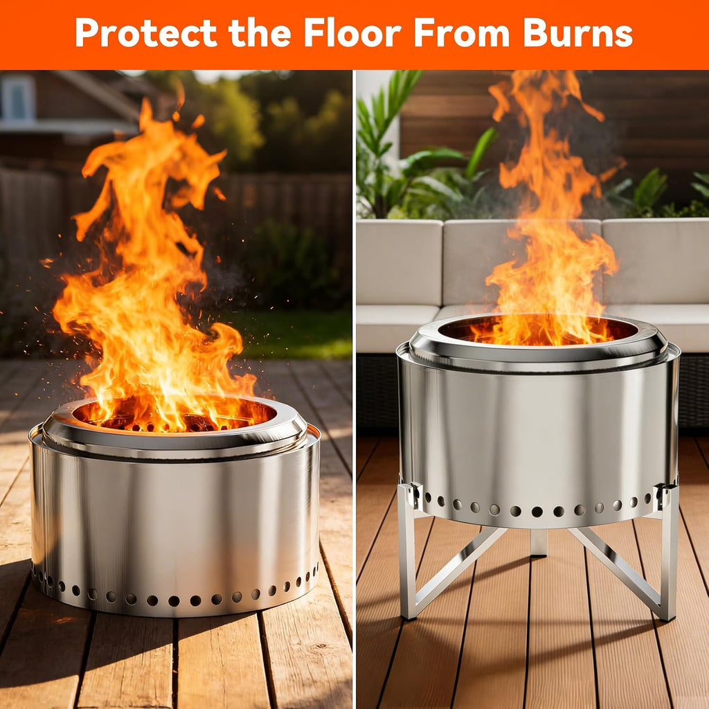 Stainless Steel Fire Pit Support Stand for 27" Yukon
