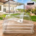 6×8FT 14 Mil Heavy‑Duty PVC Clear Tarp with Grommets