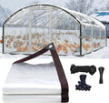 8×13FT Heavy‑Duty Clear Tarp with Grommets
