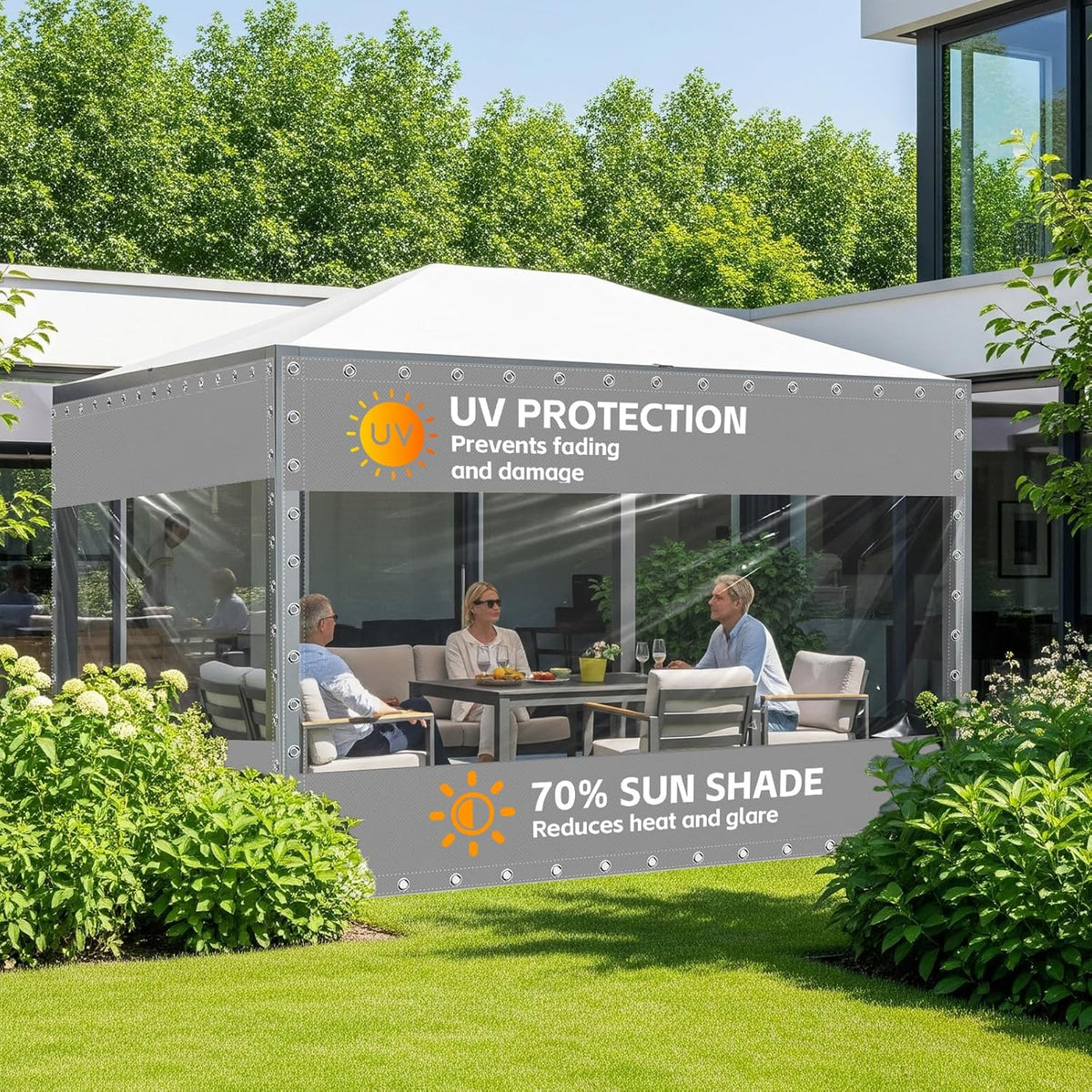 8'H×10' Heavy‑Duty 0.5MM Clear Tarp