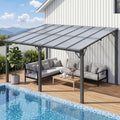 10'x14' Lean to Gazebo with Aluminum Frame