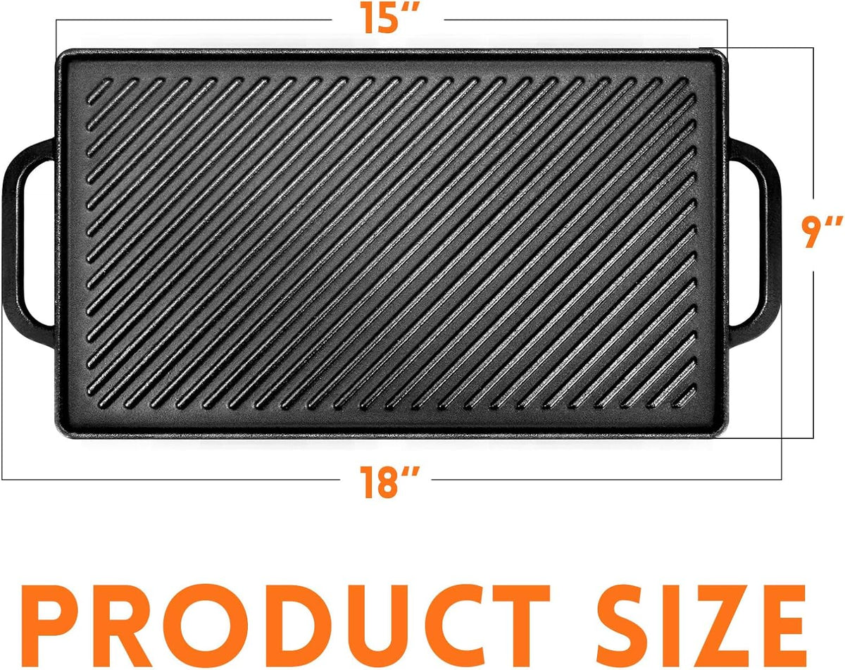 Cast Iron Reversible Griddle