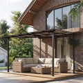 10'×12' Hardtop Wall‑Mounted Lean‑to Gazebo