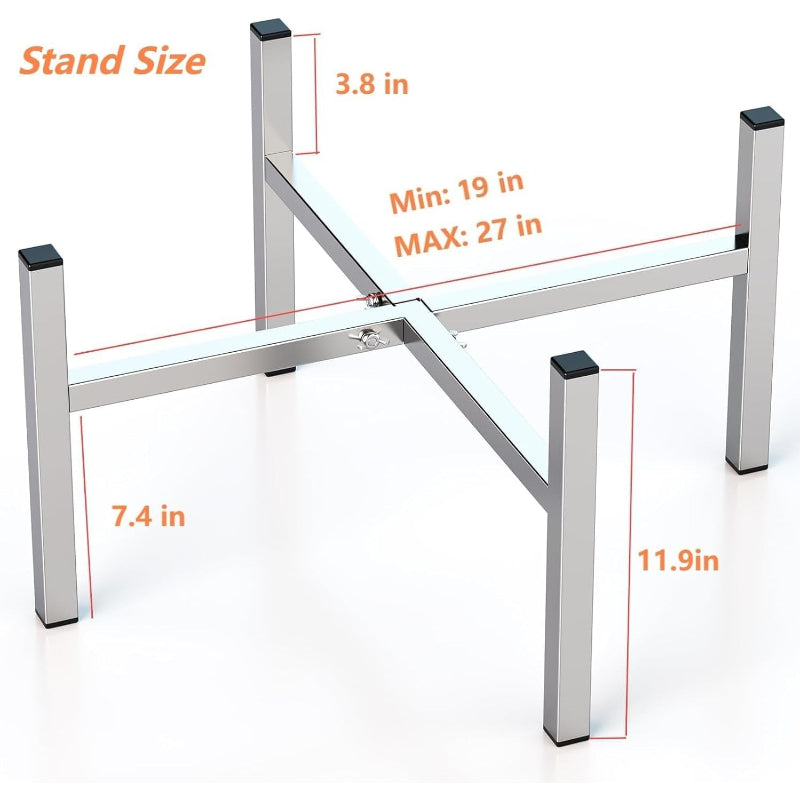 Stainless Steel Adjustable Fire Pit Stand 19‑27 Inch