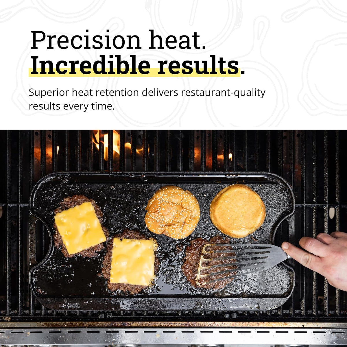 20×10.5 In Reversible Grill Griddle, PFAS‑Free