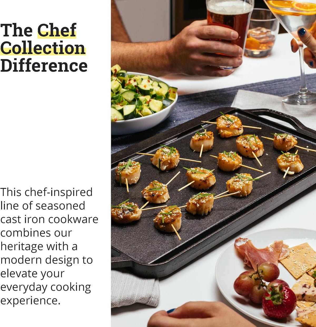 Lodge 19.5×10 In Reversible Cast Iron Grill Griddle