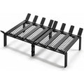 21" Steel Fireplace Grate with Ember Retainer