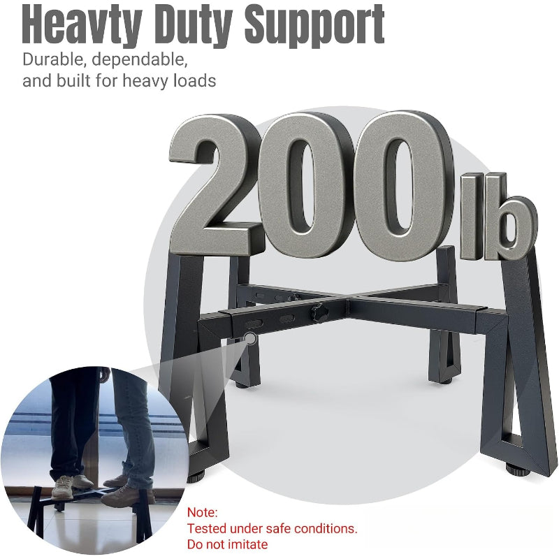 Stainless Steel Adjustable Fire Pit Stand 15‑27"